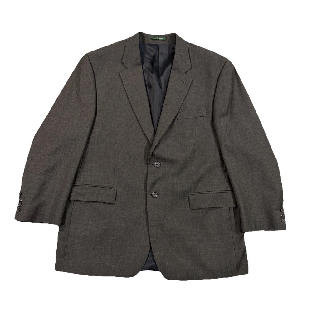 Lauren Ralph Lauren Woolmark Wool Blazer 46R Brown Two Button Classic Sport Coat